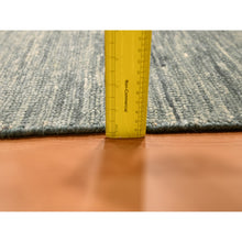 Load image into Gallery viewer, 2&#39;x3&#39; Pastel Gray, Plain Solid Design, Pure Wool, Sample, Strike Off, Hand Knotted, Mat, Oriental Rug FWR456582