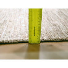 Load image into Gallery viewer, 2&#39;x3&#39; Beaver Brown, Plain Solid Design, Pure Sari Silk, Sample, Strike Off, Hand Knotted, Mat, Oriental Rug FWR456606