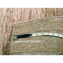 Load image into Gallery viewer, 2&#39;x3&#39; Beaver Brown, Plain Solid Design, Pure Sari Silk, Sample, Strike Off, Hand Knotted, Mat, Oriental Rug FWR456606