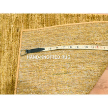 Load image into Gallery viewer, 2&#39;x3&#39; Copper Brown, Soft Pile, Plain Solid Design, Pure Sari Silk, Sample, Strike Off, Hand Knotted, Mat, Oriental Rug FWR456624