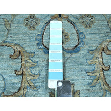 Load image into Gallery viewer, 12&#39;x18&#39;1&quot; Crystal Blue, Agra, Shah Abbas Flower Vines Design, Natural Dyes, Hand Knotted, Luxurious Wool, Denser Weave, Oversized, Oriental Rug FWR456636