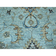 Load image into Gallery viewer, 12&#39;x18&#39;1&quot; Crystal Blue, Agra, Shah Abbas Flower Vines Design, Natural Dyes, Hand Knotted, Luxurious Wool, Denser Weave, Oversized, Oriental Rug FWR456636