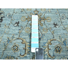Load image into Gallery viewer, 6&#39;x9&#39;1&quot; Baby Blue, Hand Knotted, Agra, Shah Abbas Flower Vines Design, Pure Wool, Veggie Dyes, Denser Weave, Oriental Rug FWR456822