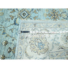 Load image into Gallery viewer, 6&#39;x9&#39;1&quot; Caviar Black, Intricate Kashan Revival, Hand Spun New Zealand Wool, 300 KPSI, Hand Knotted, Oriental Rug FWR548610