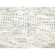 Load image into Gallery viewer, 8&#39;2&quot;x10&#39; Chiffon White, Modern Grass Design, Hand Knotted, Borderless, Soft And Vibrant Wool, Lush And Plush, Tone On Tone, Oriental Rug FWR456882