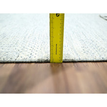 Load image into Gallery viewer, 8&#39;2&quot;x10&#39; Chiffon White, Modern Grass Design, Hand Knotted, Borderless, Soft And Vibrant Wool, Lush And Plush, Tone On Tone, Oriental Rug FWR456882