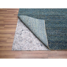 Load image into Gallery viewer, 9&#39;x12&#39;1&quot; Aegean Blue, Kohinoor Herat Small Geometric Repetitive Design, Hand Knotted, Soft To The Touch, Pure Wool, Oriental Rug FWR456888