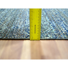 Load image into Gallery viewer, 9&#39;x12&#39;1&quot; Aegean Blue, Kohinoor Herat Small Geometric Repetitive Design, Hand Knotted, Soft To The Touch, Pure Wool, Oriental Rug FWR456888