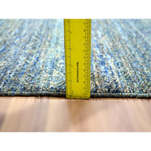 Load image into Gallery viewer, 9&#39;x11&#39;10&quot; Yale Blue, Kohinoor Herat Small Repetitive Geometric Design, Lush And Plush, Hand Knotted, Soft Wool, Oriental Rug FWR456894