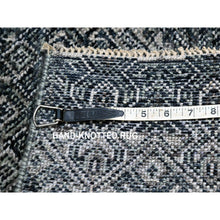 Load image into Gallery viewer, 2&#39;x3&#39; Pebble Gray, Kohinoor Herat With Small Repetitive Diamond Shaped Geometric Design, Tone On Tone, Hand Knotted, Soft To The Touch, Pure Wool, Mat, Oriental Rug FWR456948