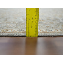 Load image into Gallery viewer, 12&#39;x15&#39;1&quot; Pastel Gray, Meditation Tree Of Life Design, Tone On Tone, Zero Pile, 100% Wool, Densely Woven, Hand Knotted, 200 Kpsi, Oversized, Oriental Rug FWR456954