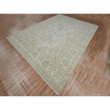 Load image into Gallery viewer, 9&#39;2&quot;x12&#39; Spanish Gray, 200 Kpsi, Meditation Tree Of Life Design, Tone On Tone, Zero Pile, 100% Wool, Densely Woven, Hand Knotted, Oriental Rug FWR456960