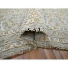 Load image into Gallery viewer, 9&#39;2&quot;x12&#39; Spanish Gray, 200 Kpsi, Meditation Tree Of Life Design, Tone On Tone, Zero Pile, 100% Wool, Densely Woven, Hand Knotted, Oriental Rug FWR456960