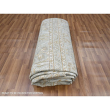 Load image into Gallery viewer, 9&#39;2&quot;x12&#39; Spanish Gray, 200 Kpsi, Meditation Tree Of Life Design, Tone On Tone, Zero Pile, 100% Wool, Densely Woven, Hand Knotted, Oriental Rug FWR456960