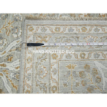 Load image into Gallery viewer, 9&#39;2&quot;x12&#39; Spanish Gray, 200 Kpsi, Meditation Tree Of Life Design, Tone On Tone, Zero Pile, 100% Wool, Densely Woven, Hand Knotted, Oriental Rug FWR456960