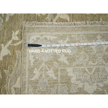 Load image into Gallery viewer, 9&#39;x12&#39; Reseda Green, Ziegler Mahal Large Flowers Design, Tone On Tone, Zero Pile, 100% Wool, Hand Knotted, Dense Weave, Oriental Rug FWR456990