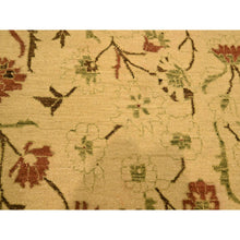 Load image into Gallery viewer, 10&#39;x13&#39;10&quot; Biscotti Brown, Agra, All Over Leaf Design, Zero Pile, 100% Wool, Hand Knotted, Vegetable Dyes, Oriental Rug FWR457020