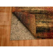 Load image into Gallery viewer, 9&#39;x12&#39; Sunset Colors, Modern Design, Pure Sari Silk, Soft To The Touch, Hand Knotted, Oriental Rug FWR457050
