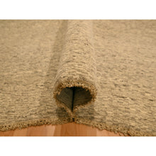 Load image into Gallery viewer, 7&#39;9&quot;x9&#39;7&quot; Beige, Tone on Tone, Undyed Natural Wool, Grass Design, Hand Knotted, Oriental Rug FWR457098