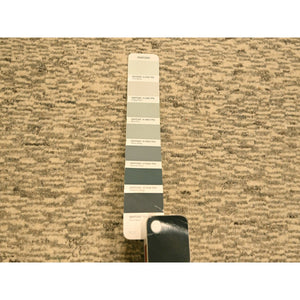 7'9"x9'7" Beige, Tone on Tone, Undyed Natural Wool, Grass Design, Hand Knotted, Oriental Rug FWR457098