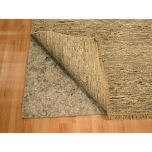 Load image into Gallery viewer, 8&#39;10&quot;x11&#39;10&quot;  Khaki Brown, Plain Solid Design, Undyed Natural Wool, Tone On Tone, Hand Knotted, Oriental Rug FWR457110