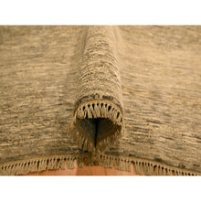 Load image into Gallery viewer, 8&#39;10&quot;x11&#39;10&quot;  Khaki Brown, Plain Solid Design, Undyed Natural Wool, Tone On Tone, Hand Knotted, Oriental Rug FWR457110