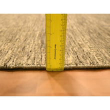 Load image into Gallery viewer, 8&#39;10&quot;x11&#39;10&quot;  Khaki Brown, Plain Solid Design, Undyed Natural Wool, Tone On Tone, Hand Knotted, Oriental Rug FWR457110