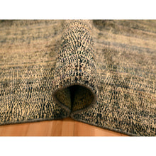 Load image into Gallery viewer, 8&#39;x10&#39;2&quot; Beaver Brown, Obscured Pattern Grass Design, Sari Silk, Hand Knotted, Oriental Rug FWR457116