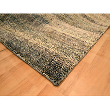 Load image into Gallery viewer, 8&#39;x10&#39;2&quot; Beaver Brown, Obscured Pattern Grass Design, Sari Silk, Hand Knotted, Oriental Rug FWR457116