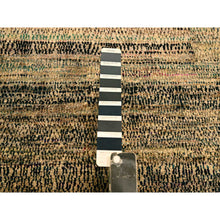 Load image into Gallery viewer, 8&#39;x10&#39;2&quot; Beaver Brown, Obscured Pattern Grass Design, Sari Silk, Hand Knotted, Oriental Rug FWR457116