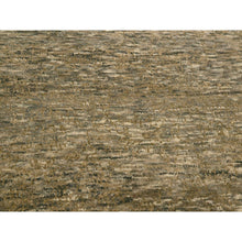 Load image into Gallery viewer, 7&#39;6&quot;x10&#39; Bison Brown, Modern Grass Design with Distinct Abrash, Undyed Natural Wool, Tone on Tone, Hand Knotted, Oriental Rug FWR457176