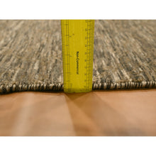 Load image into Gallery viewer, 7&#39;6&quot;x10&#39; Bison Brown, Modern Grass Design with Distinct Abrash, Undyed Natural Wool, Tone on Tone, Hand Knotted, Oriental Rug FWR457176