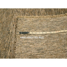 Load image into Gallery viewer, 7&#39;6&quot;x10&#39;10&quot; Beige Vintage Persian Kerman Hand Knotted Worn Wool Sheared Low Shabby Chic Distressed Look Oriental Rug FWR487602