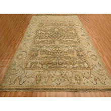 Load image into Gallery viewer, 8&#39;10&quot;x12&#39;2&quot; Thrush Brown, Bijar Garus Design, Zero Pile, Distressed, Shaved Low, Hand Knotted, 100% Wool, Oriental Rug FWR457188