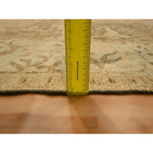 Load image into Gallery viewer, 8&#39;10&quot;x12&#39;2&quot; Thrush Brown, Bijar Garus Design, Zero Pile, Distressed, Shaved Low, Hand Knotted, 100% Wool, Oriental Rug FWR457188