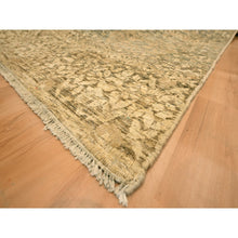 Load image into Gallery viewer, 10&#39;x13&#39;8&quot; Nuthatch Brown, Mamluk Design, Zero Pile, Distressed, Shaved Low, Hand Knotted, 100% Wool, Oriental Rug FWR457194