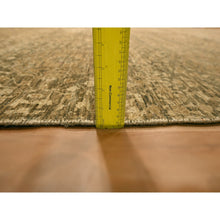 Load image into Gallery viewer, 10&#39;x13&#39;8&quot; Nuthatch Brown, Mamluk Design, Zero Pile, Distressed, Shaved Low, Hand Knotted, 100% Wool, Oriental Rug FWR457194
