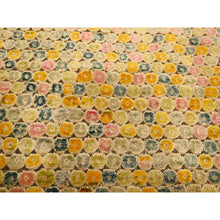 Load image into Gallery viewer, 8&#39;10&quot;x12&#39;2&quot; Amber Gold, THE BUTTONS, Sari Silk, Hand Knotted, Soft to the Touch, Oriental Rug FWR457206