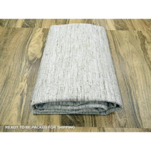 Load image into Gallery viewer, 9&#39;x12&#39; Daisy White, Geometric Variegated Line Design, 100% Wool, Hand Knotted, Oriental Rug FWR457290