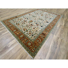 Load image into Gallery viewer, 10&#39;x14&#39;3&quot; Chiffon White, Heriz All Over Design, Soft Pile, Natural Dyes, Hand Knotted, Hand Spun New Zealand Wool, Oriental Rug FWR457338