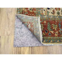 Load image into Gallery viewer, 10&#39;x14&#39;3&quot; Chiffon White, Heriz All Over Design, Soft Pile, Natural Dyes, Hand Knotted, Hand Spun New Zealand Wool, Oriental Rug FWR457338