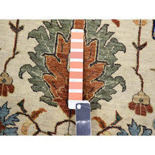 Load image into Gallery viewer, 10&#39;x14&#39;3&quot; Chiffon White, Heriz All Over Design, Soft Pile, Natural Dyes, Hand Knotted, Hand Spun New Zealand Wool, Oriental Rug FWR457338