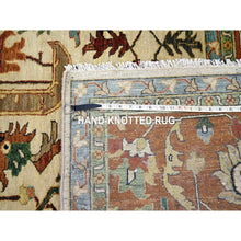 Load image into Gallery viewer, 10&#39;x14&#39;3&quot; Chiffon White, Heriz All Over Design, Soft Pile, Natural Dyes, Hand Knotted, Hand Spun New Zealand Wool, Oriental Rug FWR457338