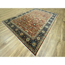 Load image into Gallery viewer, 10&#39;x13&#39;10&quot; Rust Red, Heriz All Over Design, Soft Pile, Natural Dyes, Hand Knotted, Hand Spun New Zealand Wool, Oriental Rug FWR457356