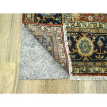 Load image into Gallery viewer, 10&#39;x13&#39;10&quot; Rust Red, Heriz All Over Design, Soft Pile, Natural Dyes, Hand Knotted, Hand Spun New Zealand Wool, Oriental Rug FWR457356