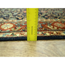Load image into Gallery viewer, 5&#39;3&quot;x7&#39;1&quot; Midnight Blue, Heriz All Over Design, Natural Dyes, Hand Knotted, Soft Pile, Hand Spun New Zealand Wool, Oriental Rug FWR457380