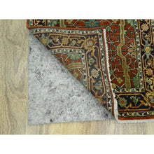 Load image into Gallery viewer, 2&#39;6&quot;x12&#39; Auburn Red, Heriz All Over Design, Soft Pile, Natural Dyes, Hand Knotted, Hand Spun New Zealand Wool, Runner, Oriental Rug FWR457410