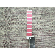 Load image into Gallery viewer, 8&#39;9&quot;x12&#39;1&quot; Sangria Red With Vista White, Oxidized And Distressed Grass Design With Exposed Warps, Hand Knotted, 100% Wool, Oriental Rug FWR457776