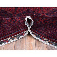 Load image into Gallery viewer, 9&#39;8&quot;x12&#39;9&quot; Scarlet Red, Afghan Khamyab With Geometric Pattern, Hand Knotted, Soft And Shiny Wool, Natural Dyes, Oriental Rug FWR4572