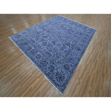 Load image into Gallery viewer, 8&#39;1&quot;x10&#39; Purple, Saturated Colors and Design, Tone on Tone, Hand Knotted, Wool &amp; Silk, Abrash, Oriental Rug FWR457854